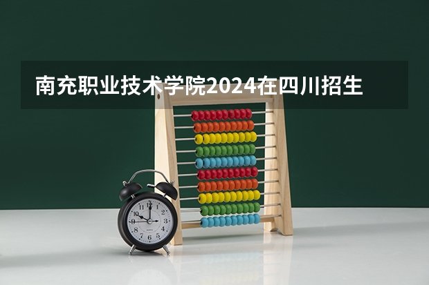 南充职业技术学院2024在四川招生计划