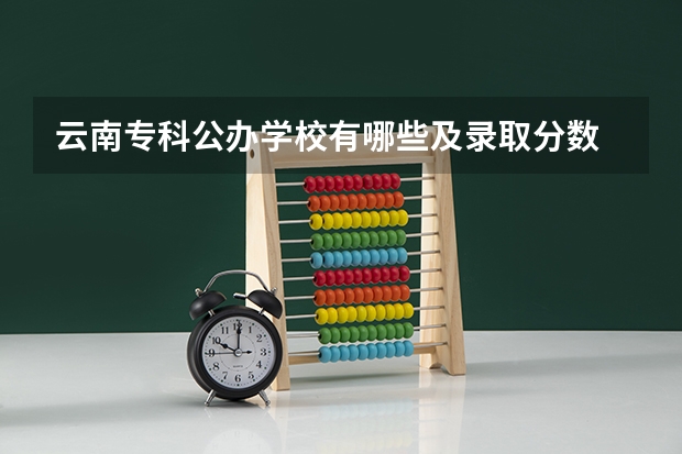云南专科公办学校有哪些及录取分数