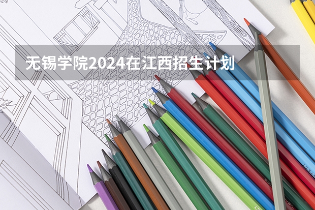 无锡学院2024在江西招生计划