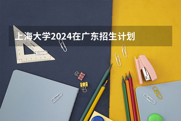 上海大学2024在广东招生计划