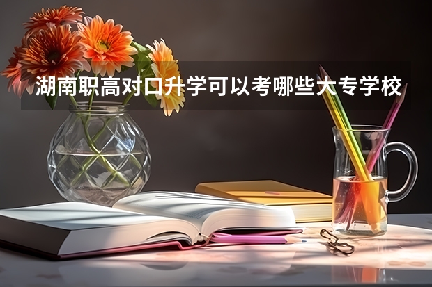 湖南职高对口升学可以考哪些大专学校