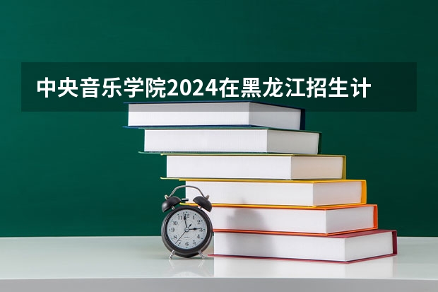中央音乐学院2024在黑龙江招生计划