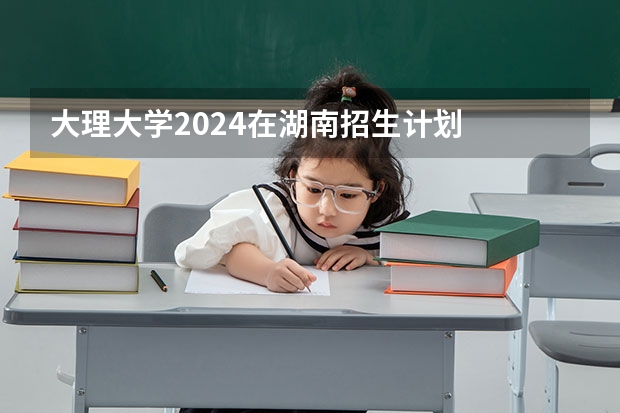 大理大学2024在湖南招生计划