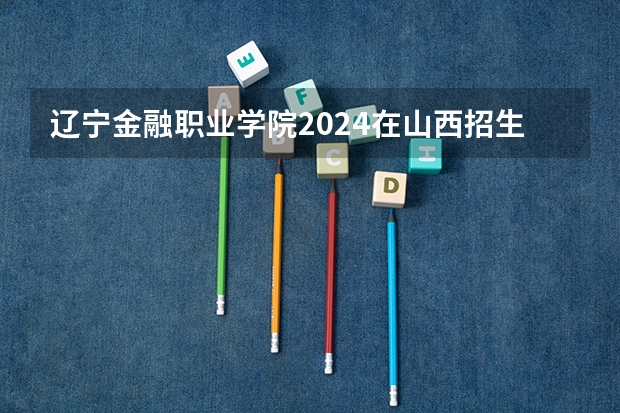 辽宁金融职业学院2024在山西招生计划