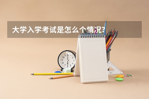 大学入学考试是怎么个情况？