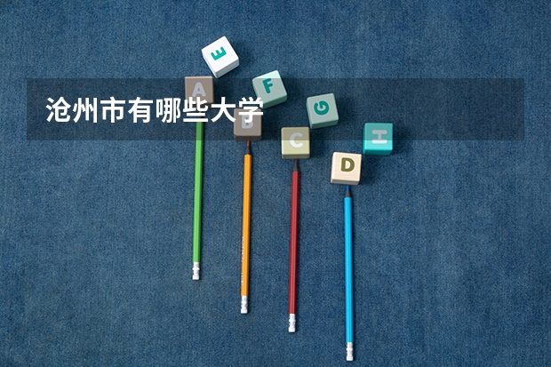 沧州市有哪些大学
