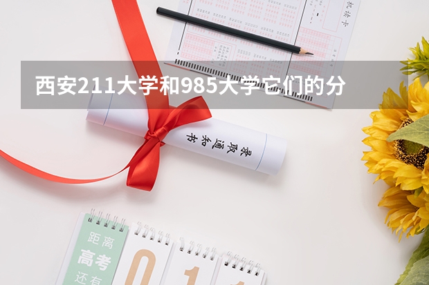 西安211大学和985大学它们的分数是多少