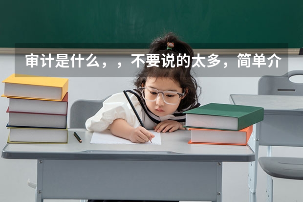 审计是什么,,不要说的太多,简单介绍下就好了,,,,高考志愿需要