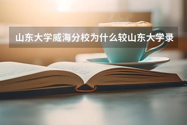 山东大学威海分校为什么较山东大学录取分数低 有什么区别吗？？？