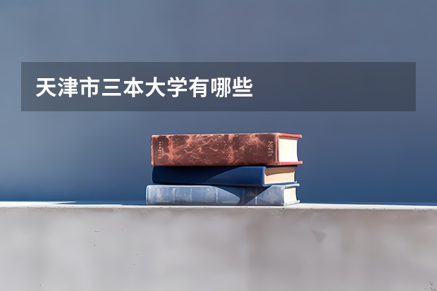 天津市三本大学有哪些