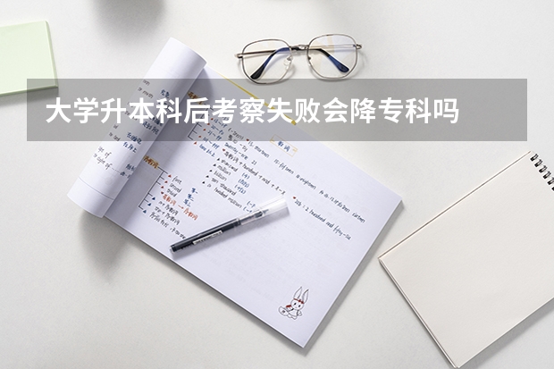 大学升本科后考察失败会降专科吗