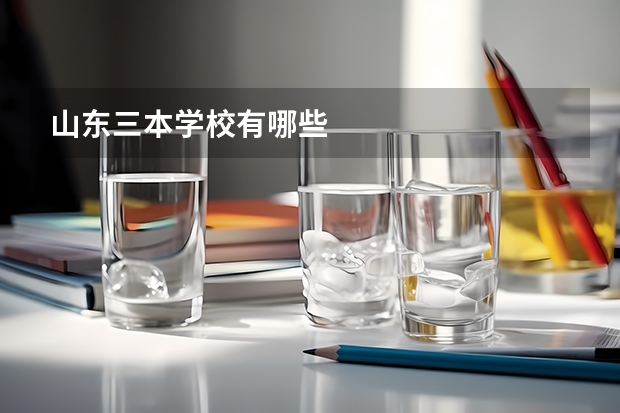 山东三本学校有哪些