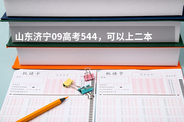 山东济宁09高考544，可以上二本吗？