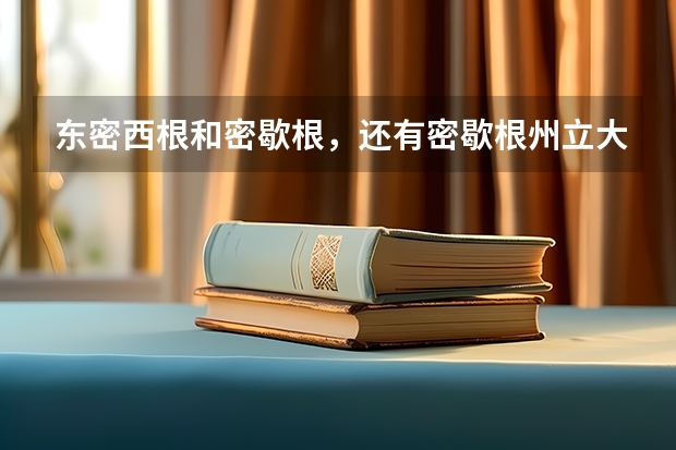 东密西根和密歇根,还有密歇根州立大学是什么关系啊?