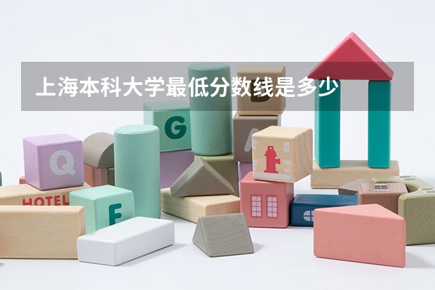 上海本科大学最低分数线是多少