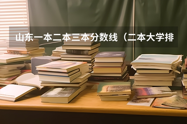 山东一本二本三本分数线(二本大学排名及分数线)