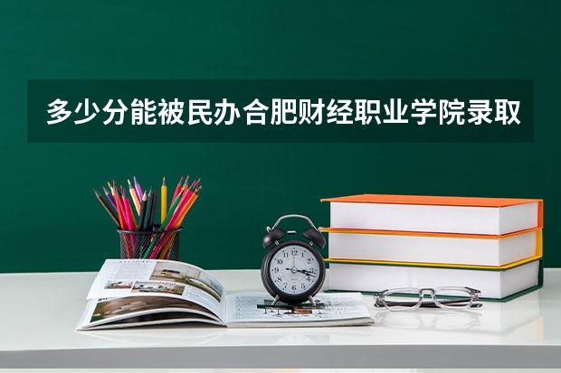 多少分能被民办合肥财经职业学院录取