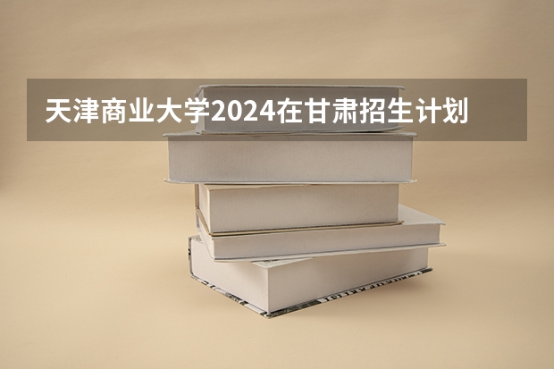天津商业大学2024在甘肃招生计划