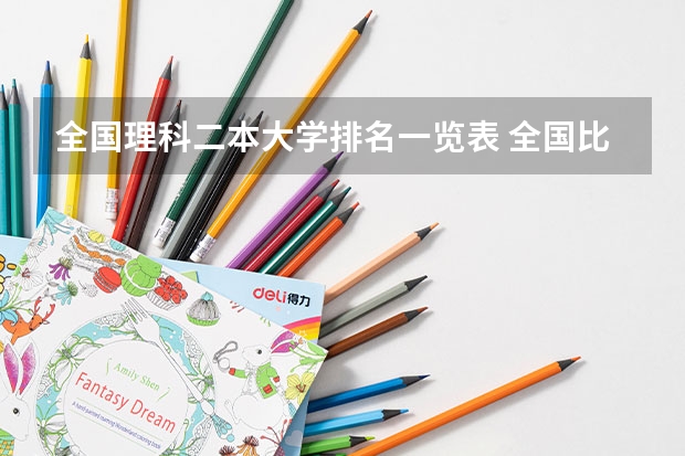 全国理科二本大学排名一览表 全国比较好的三本院校