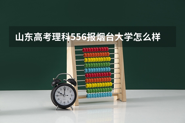 山东高考理科556报烟台大学怎么样