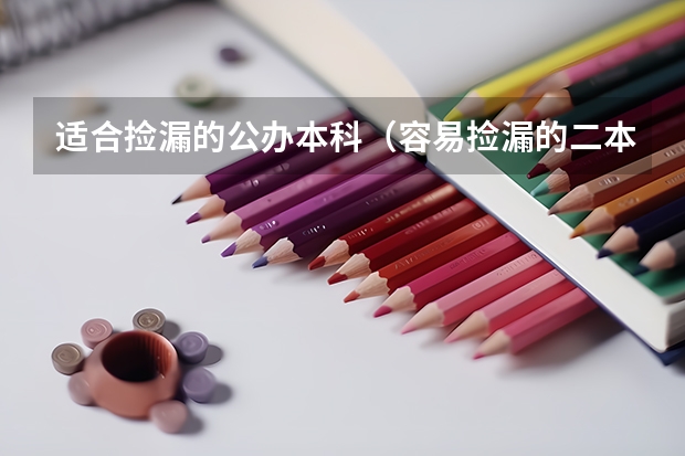 适合捡漏的公办本科（容易捡漏的二本大学）