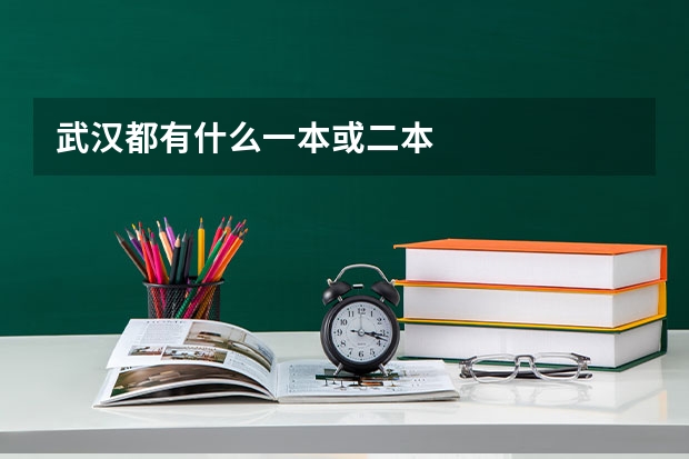 武汉都有什么一本或二本