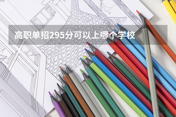 高职单招295分可以上哪个学校
