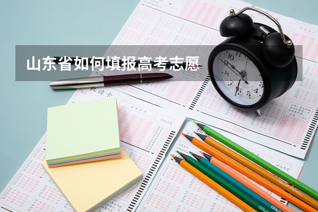山东省如何填报高考志愿