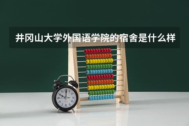 井冈山大学外国语学院的宿舍是什么样子的啊?