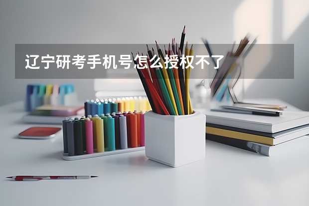 辽宁研考手机号怎么授权不了