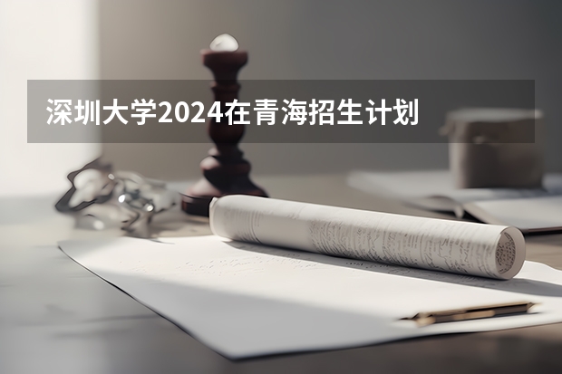 深圳大学2024在青海招生计划