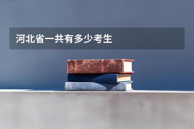 河北省一共有多少考生