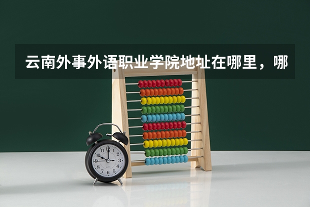 云南外事外语职业学院地址在哪里，哪个城市，哪个区？