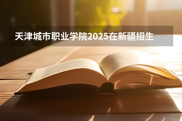 天津城市职业学院2025在新疆招生计划预测