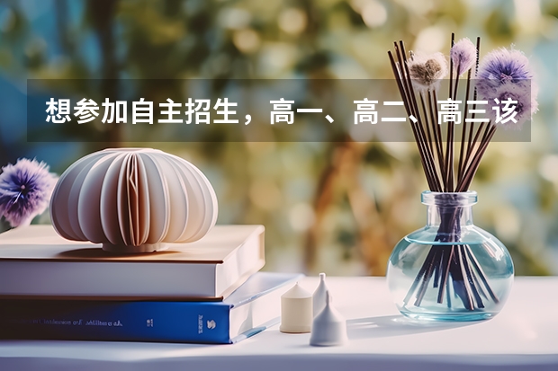 想参加自主招生，高一、高二、高三该如何准备？