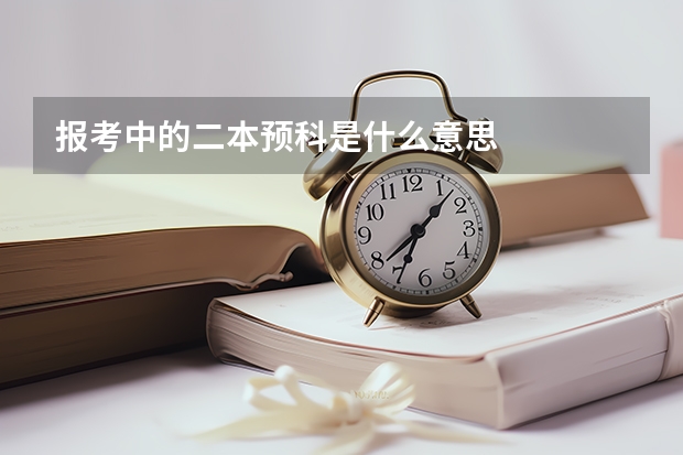 报考中的二本预科是什么意思