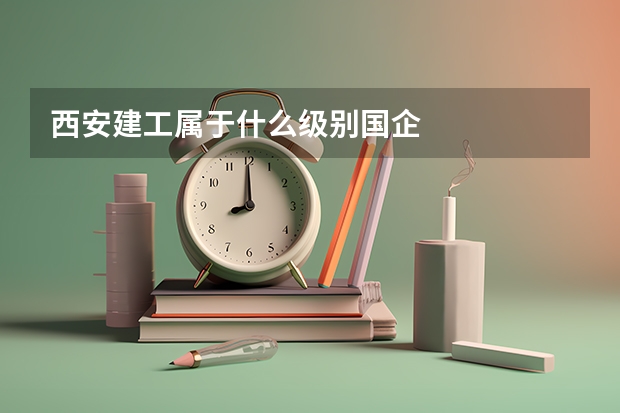 西安建工属于什么级别国企