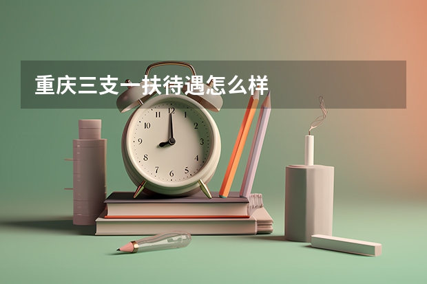 重庆三支一扶待遇怎么样