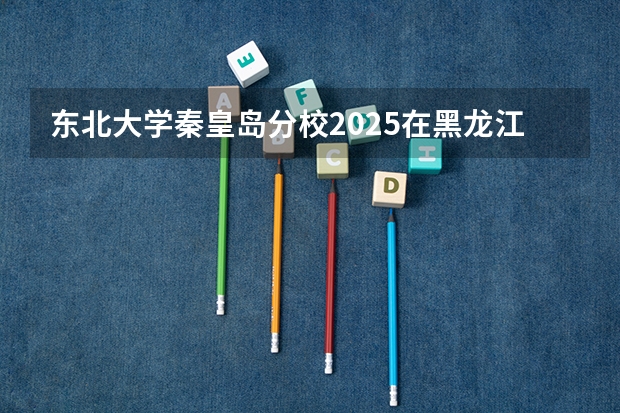 东北大学秦皇岛分校2025在黑龙江招生计划预测