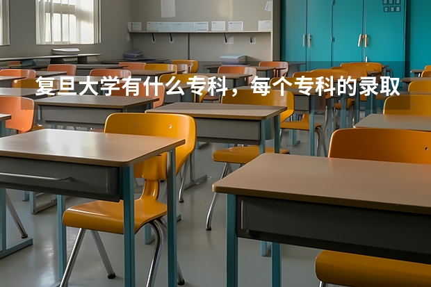 复旦大学有什么专科，每个专科的录取分数线各多少？