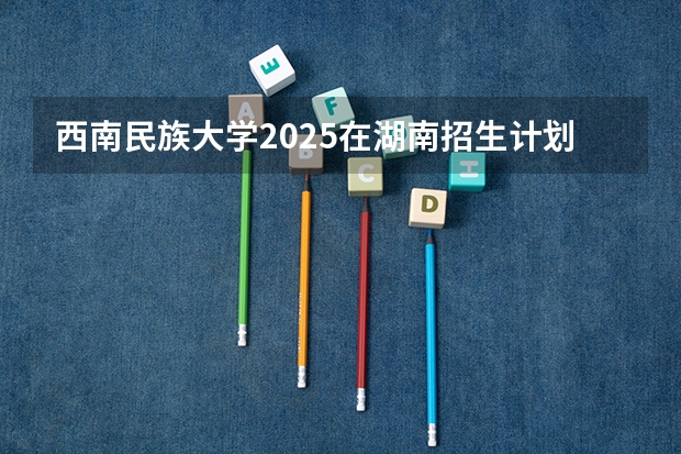 西南民族大学2025在湖南招生计划预测
