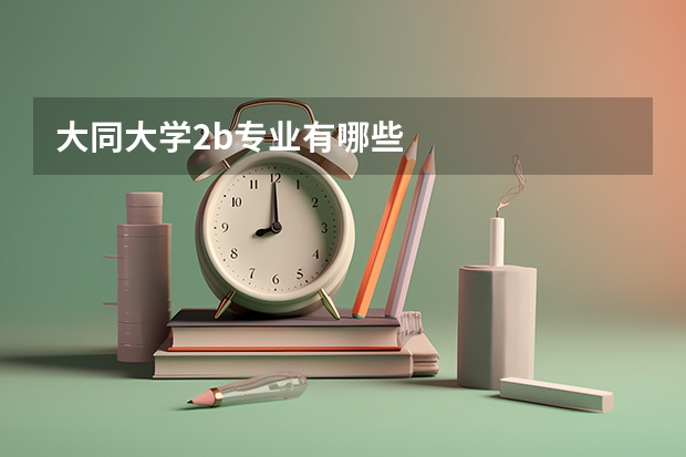 大同大学2b专业有哪些