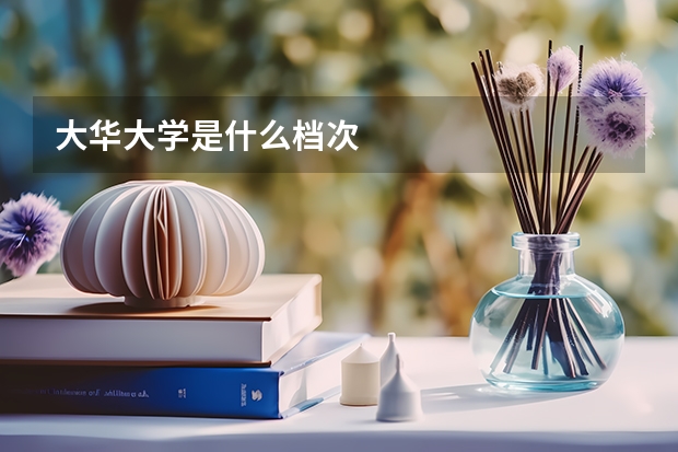 大华大学是什么档次