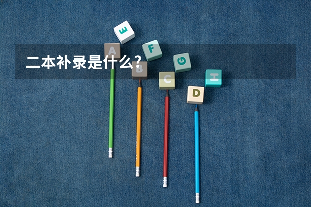 二本补录是什么?