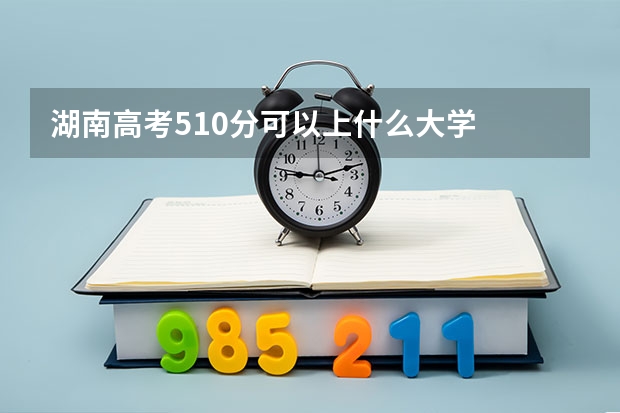 湖南高考510分可以上什么大学