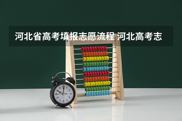 河北省高考填报志愿流程 河北高考志愿填报规则及流程