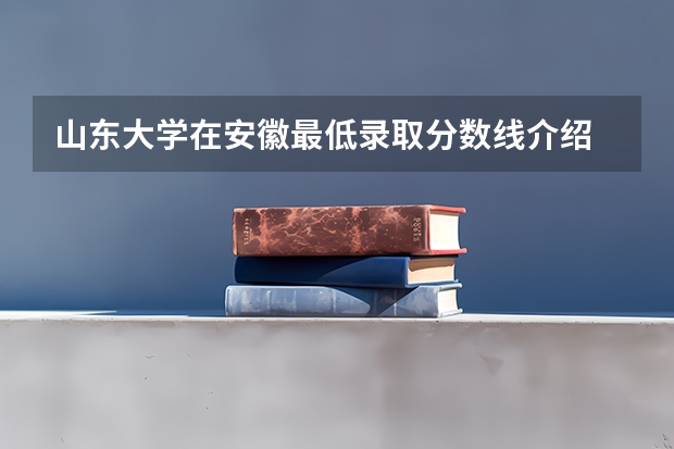 山东大学在安徽最低录取分数线介绍