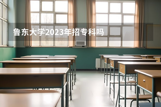 鲁东大学2023年招专科吗