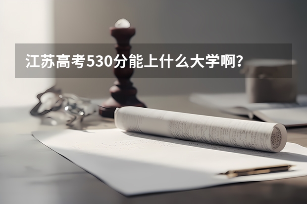 江苏高考530分能上什么大学啊？